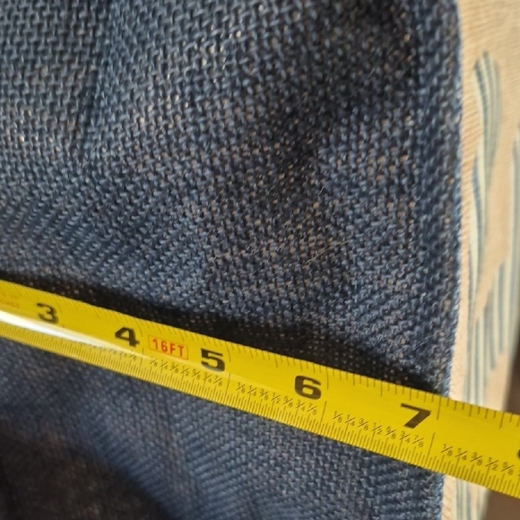 Nautical Anchor Tote Bag - Tan and Blue Burlap Striped Anchor - Picture 7 of 9